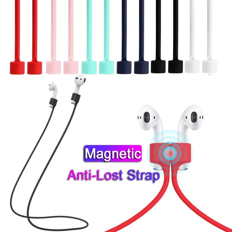 Cavo magnetico anti-smarrimento in silicone per auricolari per AirPods 3 Pro 1 2 Cavo per tracolla per cuffie Bluetooth senza fili