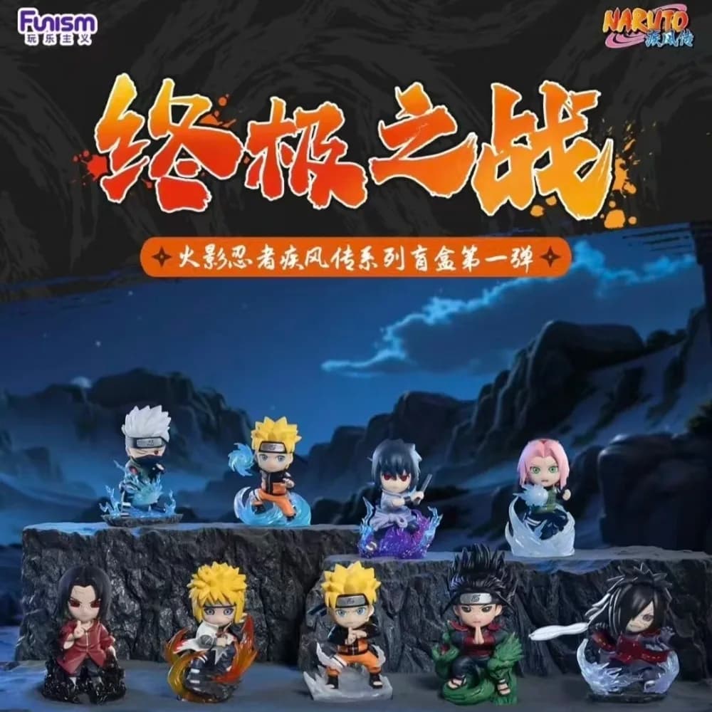 FUNISM NARUTO: SHIPPUDEN Ultimate Battle Series Blind Box Action Figure Doll Collezione di borse a sorpresa Modello anime Regalo di Capodanno