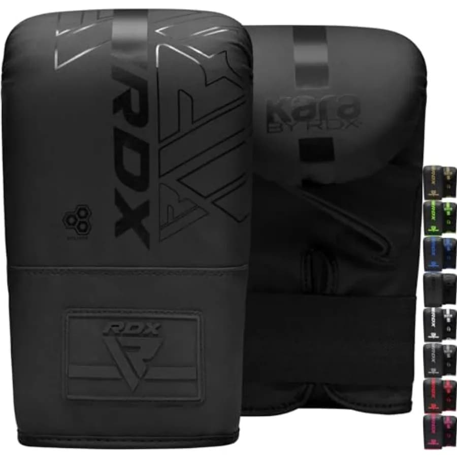 Bag Gloves Boxing Punching Mitts, Maya Hide Leather, Padding, Ventilated Palm, MMA Heavy Punch Training, Muay Thai Kickboxing F