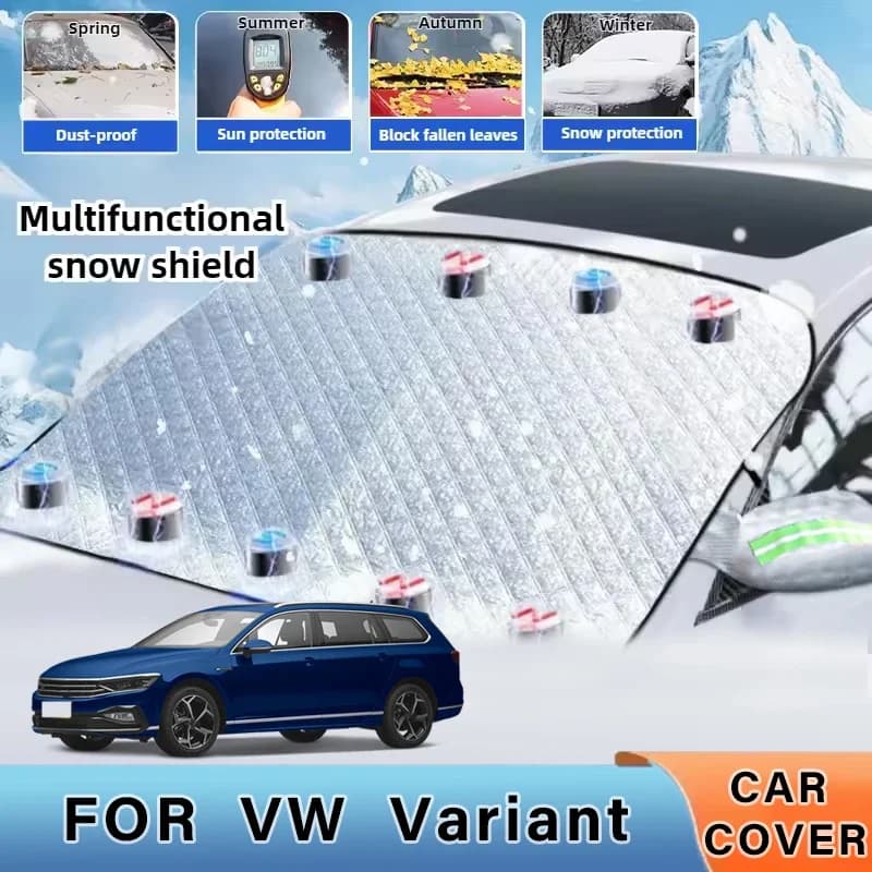 Copertura per parabrezza parasole per auto addensata ora con 5/9 magneti Protezione UV Anti neve Luce solare per Volkswagen Variant