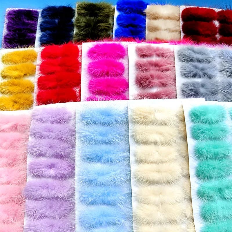 Soft Fawn Peluche Ball Bow Fork Cover Corpett Hair Accessories DIY Case for Phone Decorative Accessories