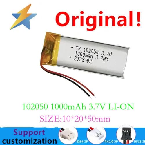 102050 1000mAh3.7v small electric toothbrush table lamp electronic products direct sale from factory