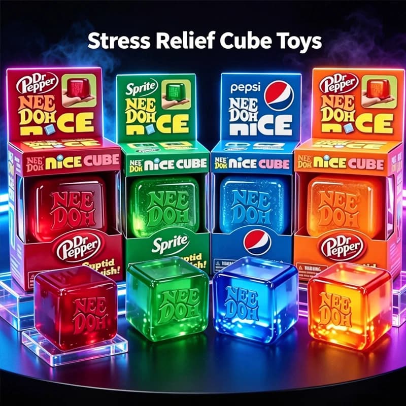 Genuine Nedoh Nice Cube Sensory Stress Squishy Toy Reliever Fidget Tool for Anxiety & Focus Desk Sensory Cube for Adults & Kids