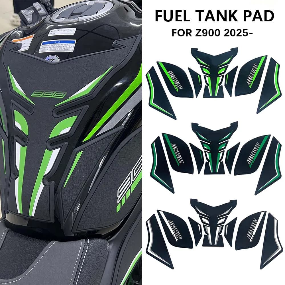 NUOVI Accessori Moto per Z900 2025 - Pad Antiscivolo Serbatoio Carburante, Protezione Laterale Ginocchia, Adesivo Protettivo per Serbatoio Z900