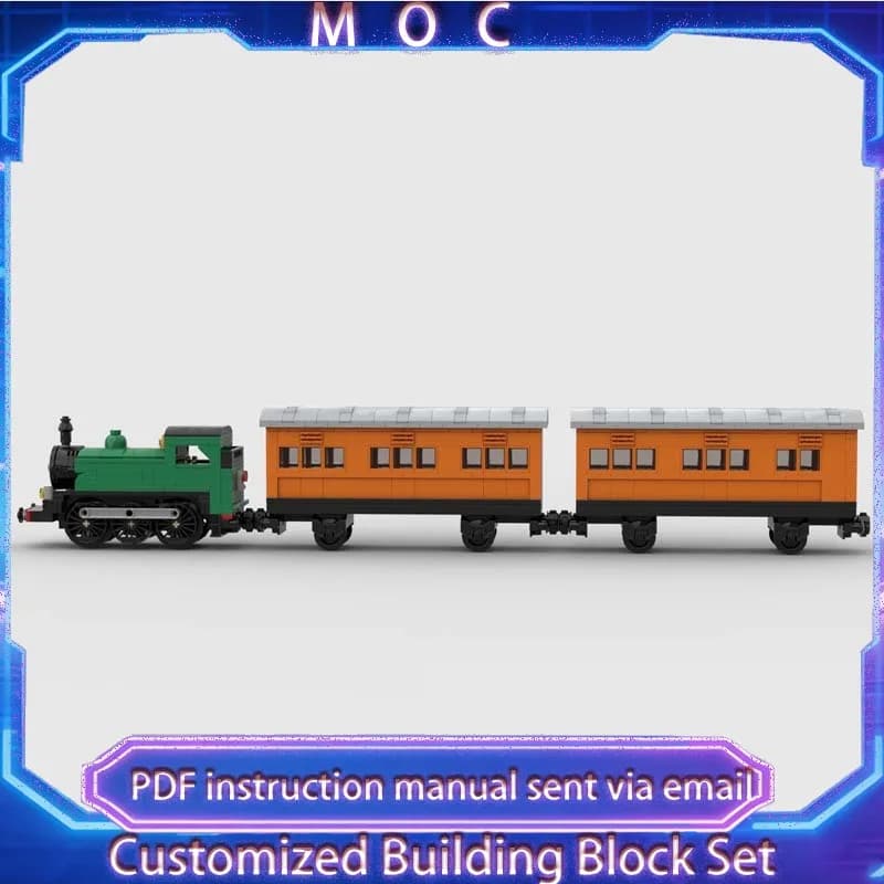 NUOVO Set di 608 Pezzi di Treni Medievali High-Tech (Escluso il Modello della Locomotiva) Blocchi da Costruzione Fai-da-Te per Bambini, Regalo Festivo