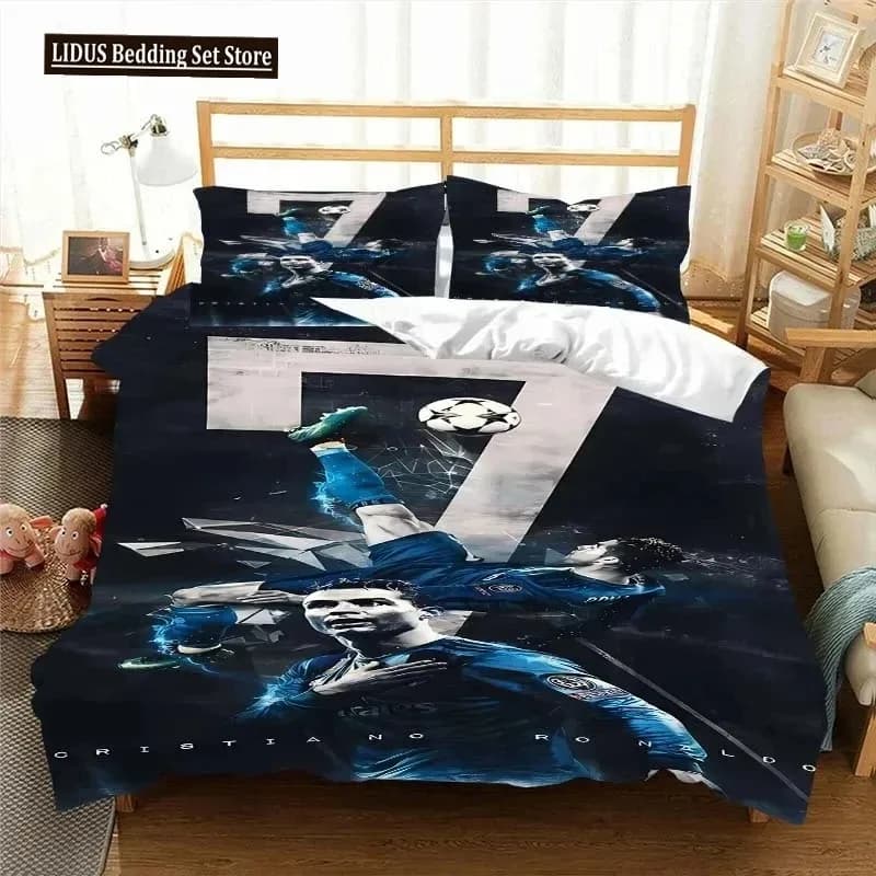 Football Star CR7 Set football bedding Boys Girls Twin Queen Size Copripiumino Federa Bed Boys Fashion Adult Fabrics for Home