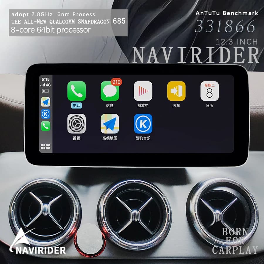 Snapdragon 685 Android Auto Car Touch Screen For Mercedes Benz W218 CLS Class 2011-2017 Wireless CarPlay GPS Stereo Video Player