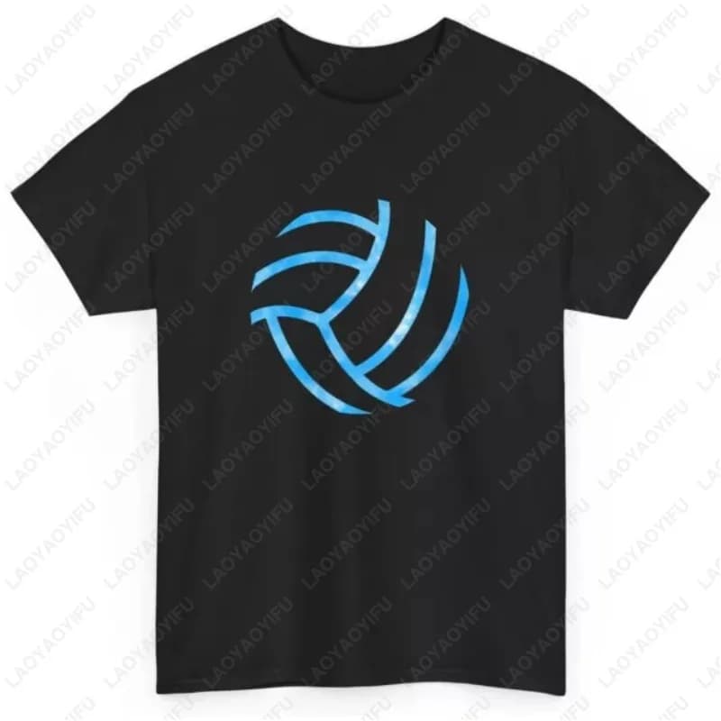 Volleyball Sports Lovers Woman Men T-shirt Fantastic creative dresses Summer Harajuku Camisetas Modal Black Tee Unisex Top for Adults