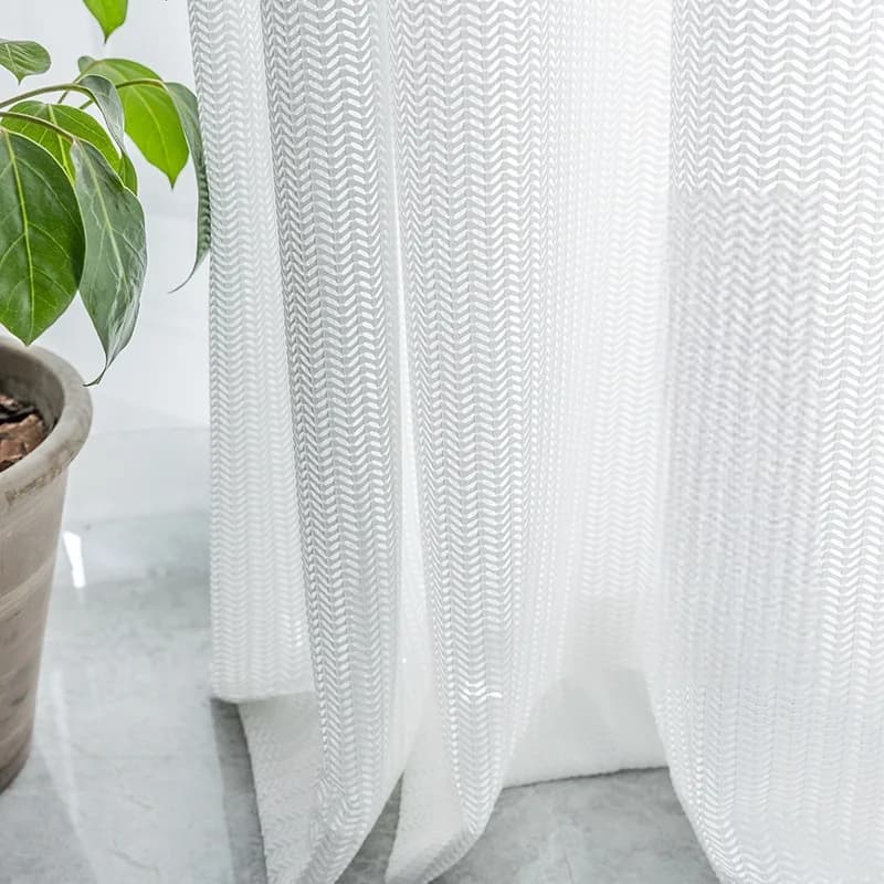310 cm in height White Living Room Clear curtains Fish flurry Garza thickened Tulle for balcony bedroom curtains