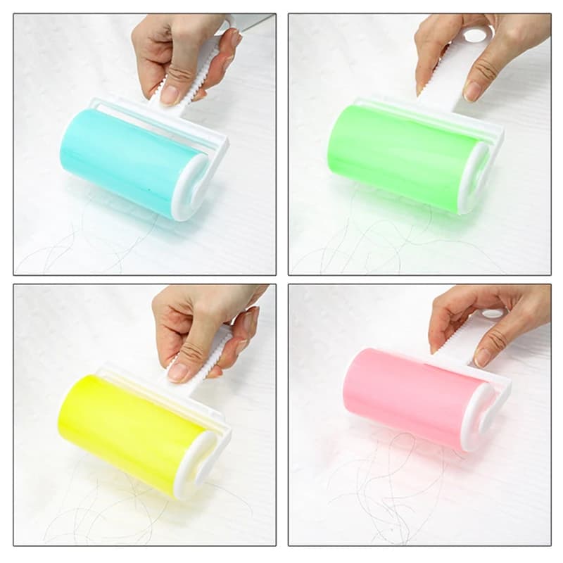 1 pz vendita calda strumenti di pulizia colorati per la casa rullo di rimozione lanugine rullo spazzola appiccicosa per peli di animali domestici