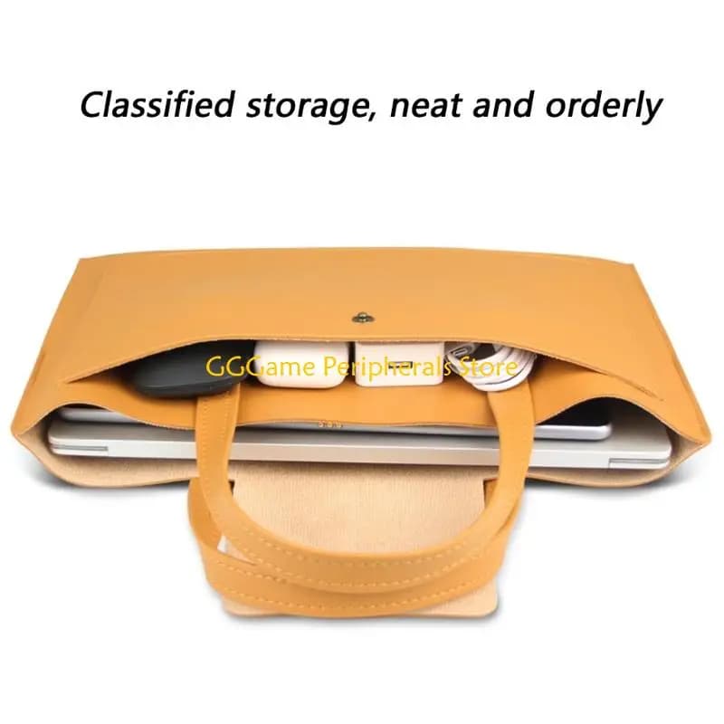 U55B Borsa da trasporto ergonomica per laptop Custodia impermeabile in pelle PU per viaggi