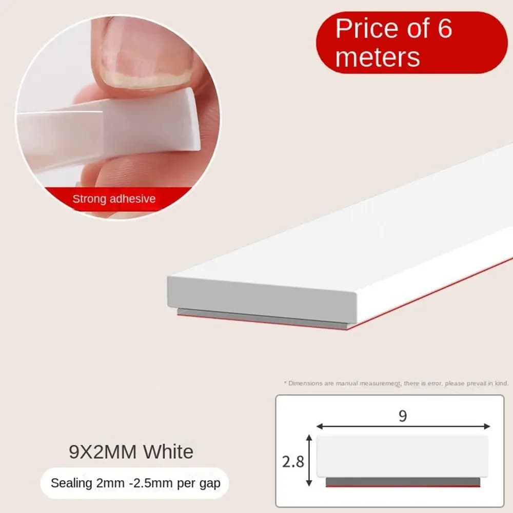 Nuova striscia di tenuta per porta in gomma siliconica tipo D/E/I guarnizione flessibile 6 metri tappo di tenuta anti-collisione per finestra