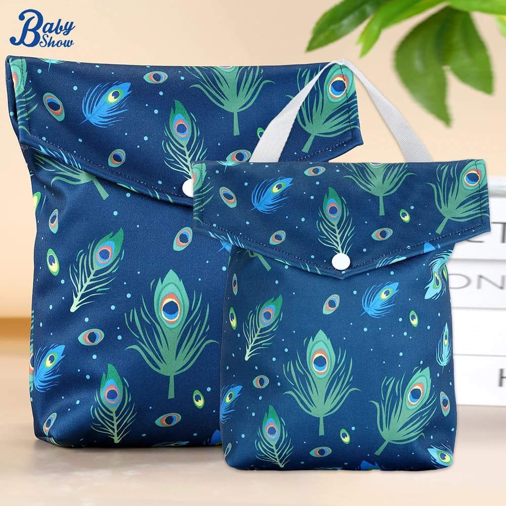 2 pezzi di dimensioni diverse borsa per pannolini bagnati impermeabile custodia per mummia organizer per pannolini inserto borsa per passeggino da viaggio borsa per il trasporto
