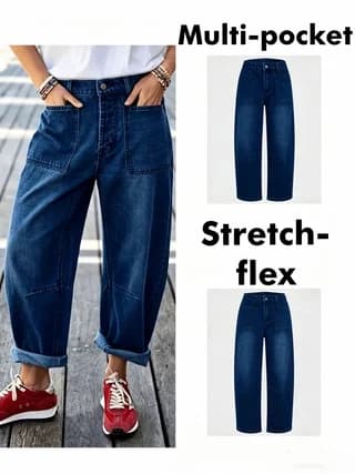 Lazy and Relaxed Style Outfit | Washed and Distressed Curved Knife Jeans Suitable for All Seasons
