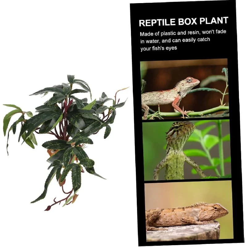 Realistic natural appearance of habitat decoration for pets, supplies of artificial green reptile boxes in simulated plastic resin