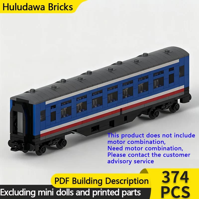 City Car Model MOC Building Bricks BR MK1 Corridor Train Carriage Modular Technology Gifts Holiday Assemble Children Toys Suit