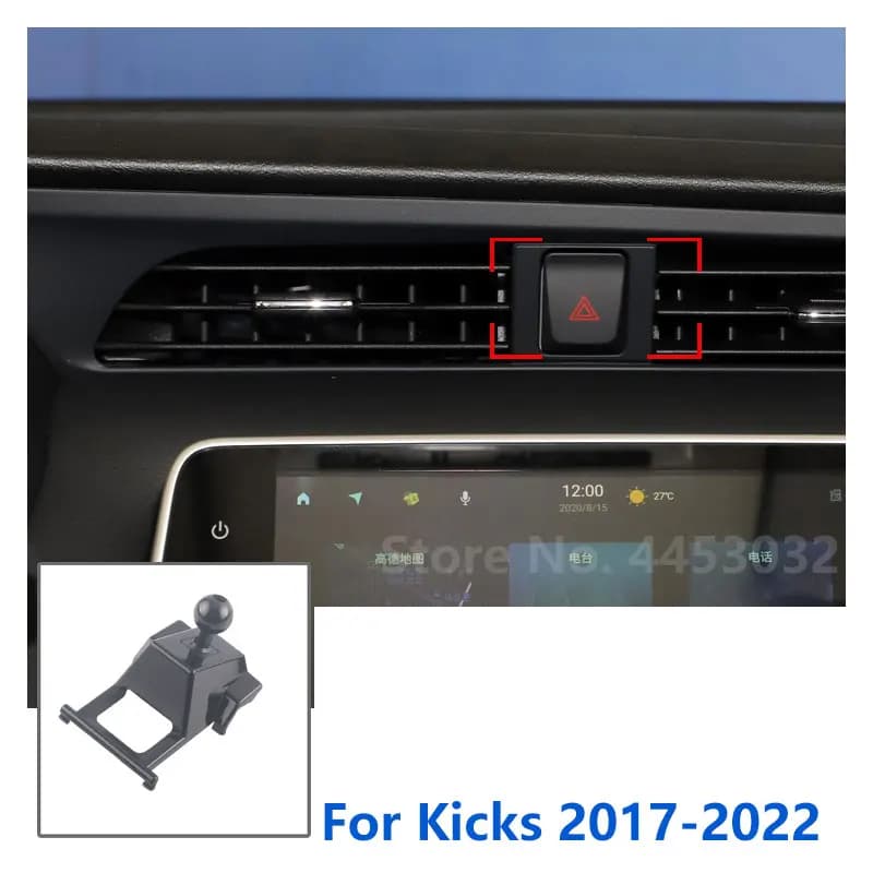 17mm Supporti Speciali Per Nissan Kicks Supporto Del Telefono Per Auto GPS di Supporto Staffa Fissa Uscita Aria Base Accessori 2017-2022