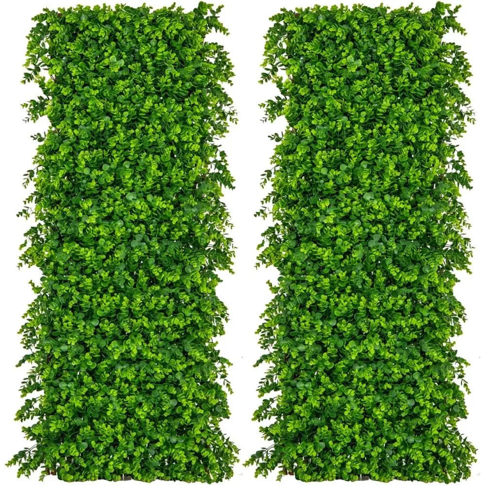 Schermo Privacy Espandibile, Pannello Decorativo in Eucalipto Verde per Uso Interno ed Esterno, Siepe Protettiva Solare per Casa, Balcone e Giardino