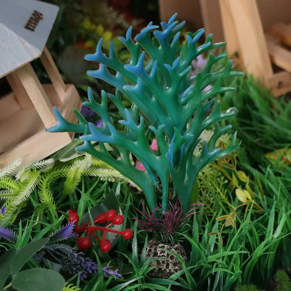 Mini Artificial Aquatic Plants, Realistic Simulation of Aquatic Grasses, Plastic Ornament, Fin Plants for Aquarium