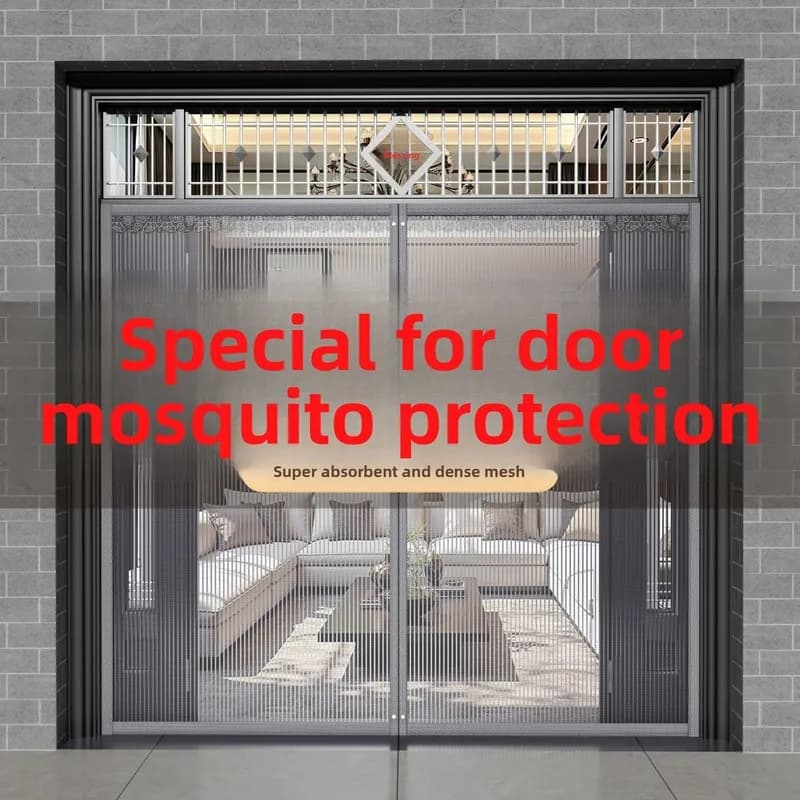 Special Anti-Mosquito Door Curtain for the Main Door, Summer Rural Screen, Magnetic Fly Screen 2026 New Strip Window with Velcro