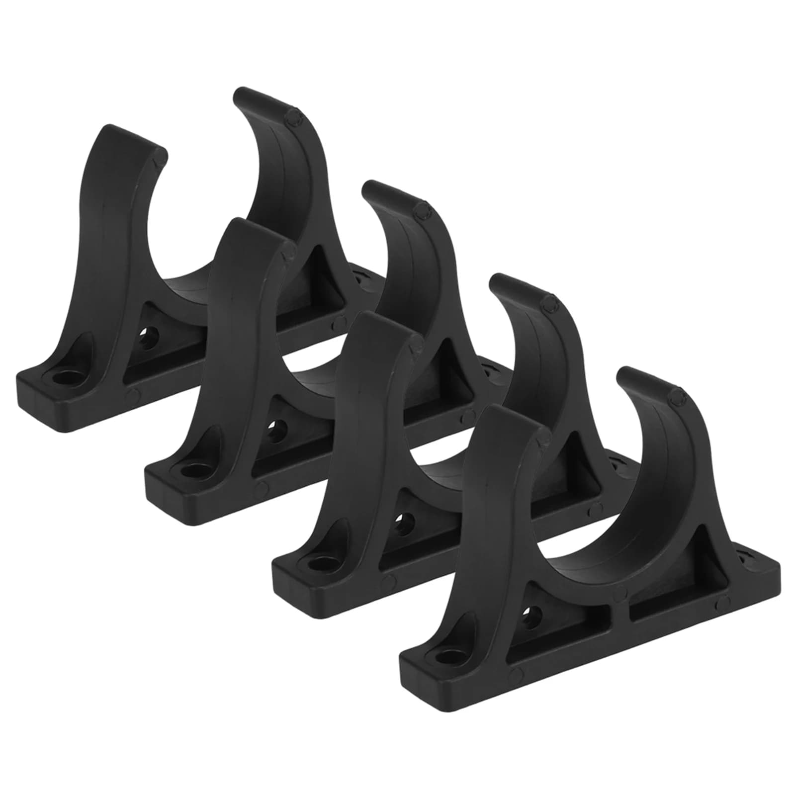 Confezione da 4 clip per pagaia per kayak Clip per supporto per remo in plastica per kayak da esterno, canoa, barca a remi