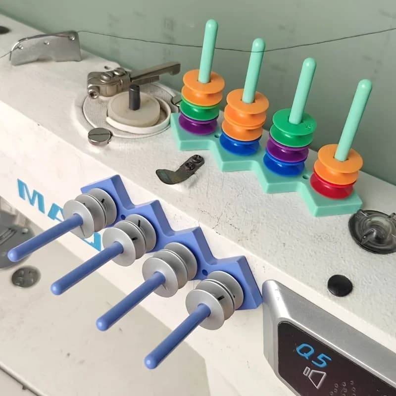 Portabobina magnetico per macchina da cucire, 2 pezzi, con forte base magnetica per accessori organizzati, cucito