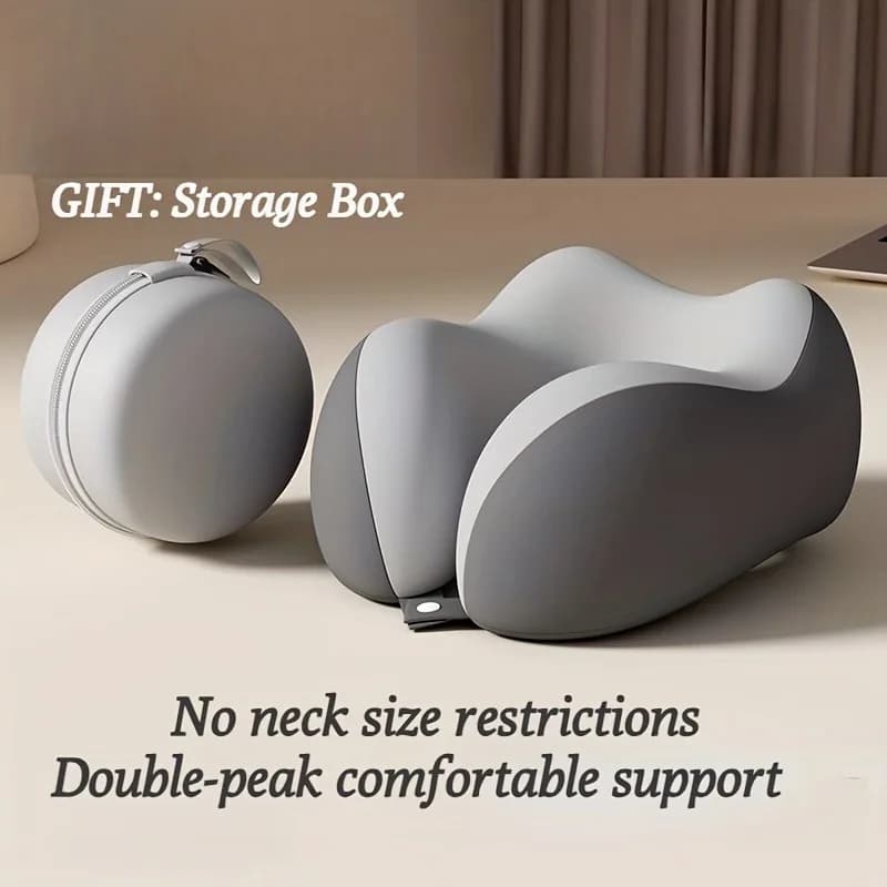 2 pezzi/set cuscino da viaggio in memory foam cuscino per il collo a forma di U cuscino per il collo adatto per viaggi d'affari