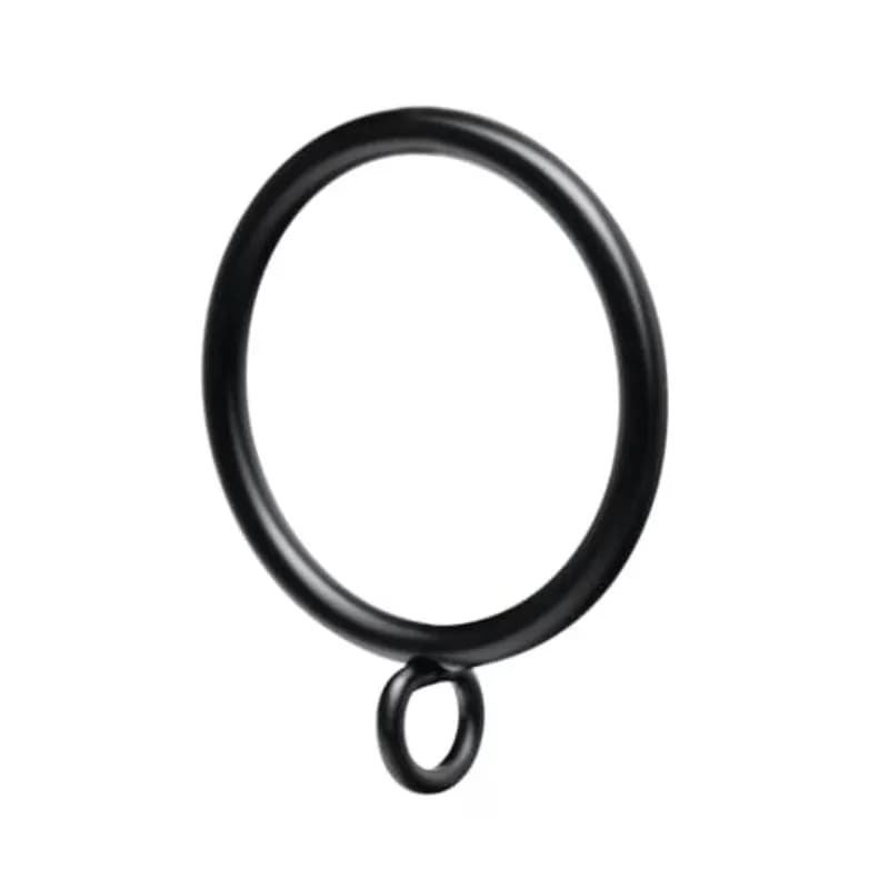 15 pcs 50mm Eyelet Curtain Hangers, Rust Resistant Finish and Easy Install Simple Hang, ideal for Home Fabric Hanging, Black
