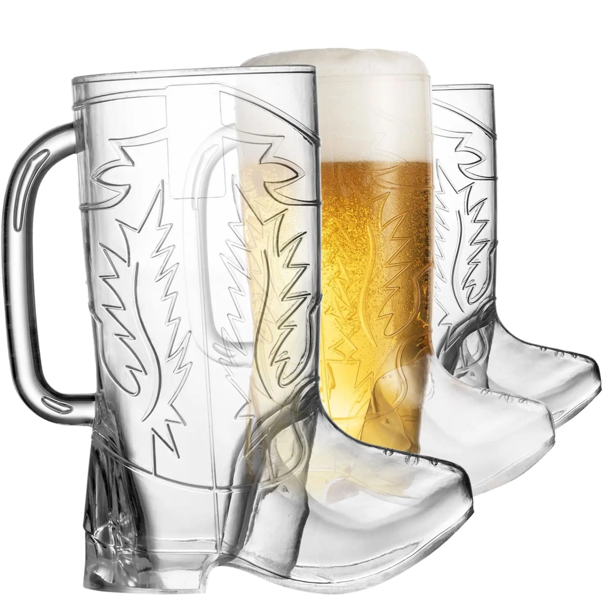 Tazze riutilizzabili per tazze da cowboy con tazza da birra all'ingrosso da 17 OZ per forniture per feste a tema cowboy