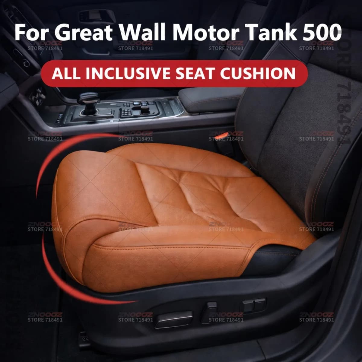 Supporto per Gambe del Sedile Auto per Great Wall Motor Tank 500, Estensione del Sedile, Coprisedile in Memory Foam, Cuscino Estensore, Accessori Interni