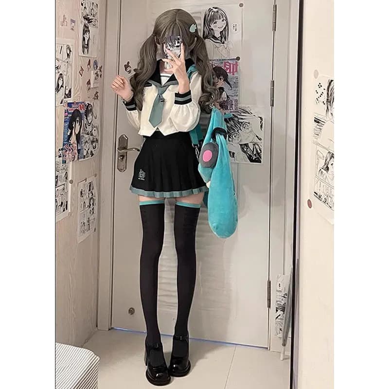 Hatsune Miku Person Anime Periphery Two-dimensional socks on the knee Collant Creative personality Cosplay Party socks