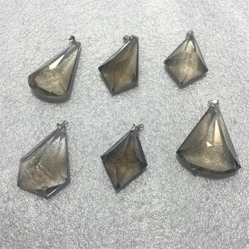 New Arrival ! Natural Smoky Quartz Pendulum For Dowsing Natural Stone Pendant Healing Crystals Pendule Chakra Crystal Pendulum