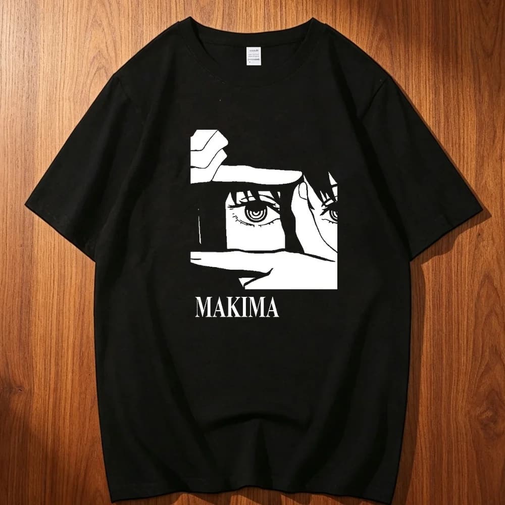 Chainsaw Man cotton shirt men kawaii hip hop Y2k Breathable shirt Pop Culture Retro Pastel Digital hip hop harajuku