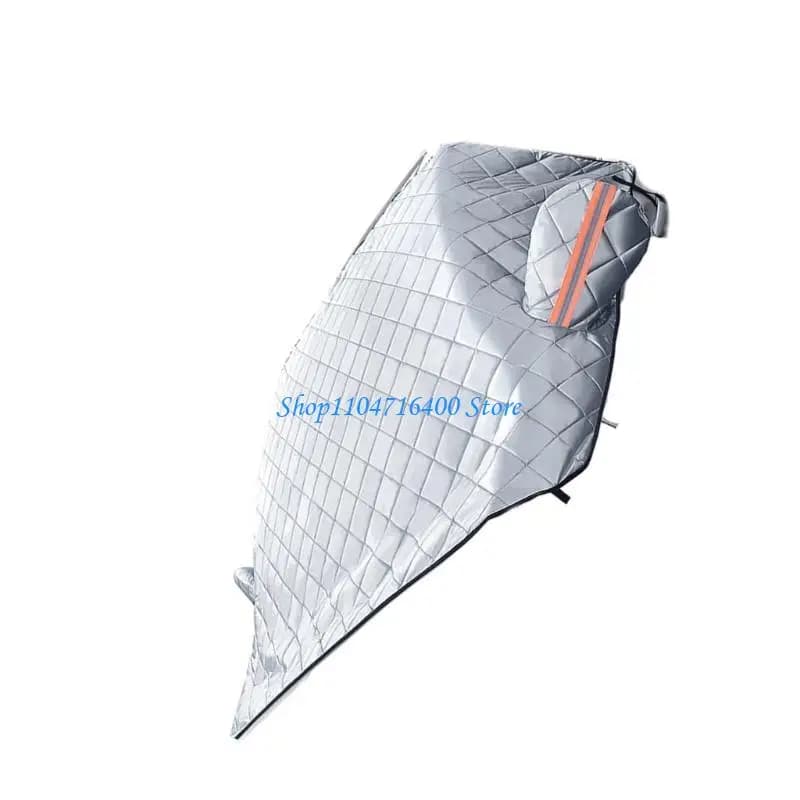 y1gd Parasole per parabrezza anteriore Ombrello con copertura per parasole con striscia riflettente
