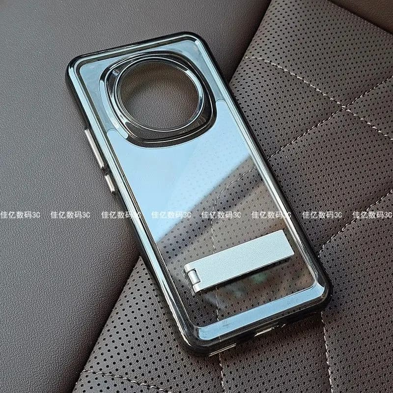 Case For Honor Magic 8 7 6 5 Pro Case Fashion Stand Tripod Transparent Acrylic Silicone Phone Cover Dustproof Non-Slip Bumper