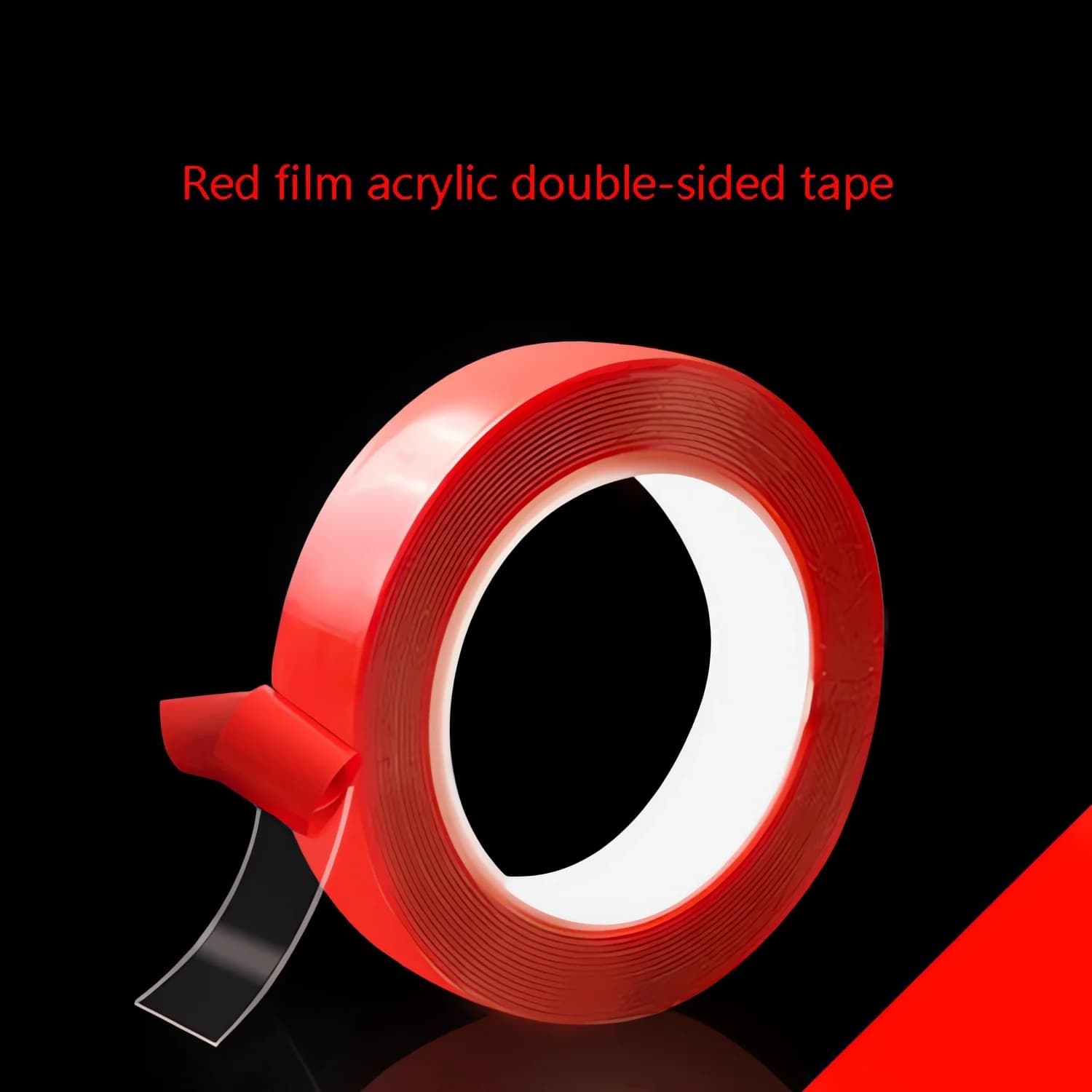 Two-sided tape with ultra thin red film from 2 pieces with high temperature resistance, no signs, waterproof adhesion, strong adhesion