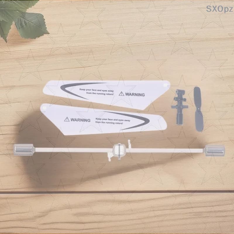 Set di accessori di ricambio: bilanciere, pale motore e flybar per mini elicottero SYMA S5-N S5 W5 W25 RC.