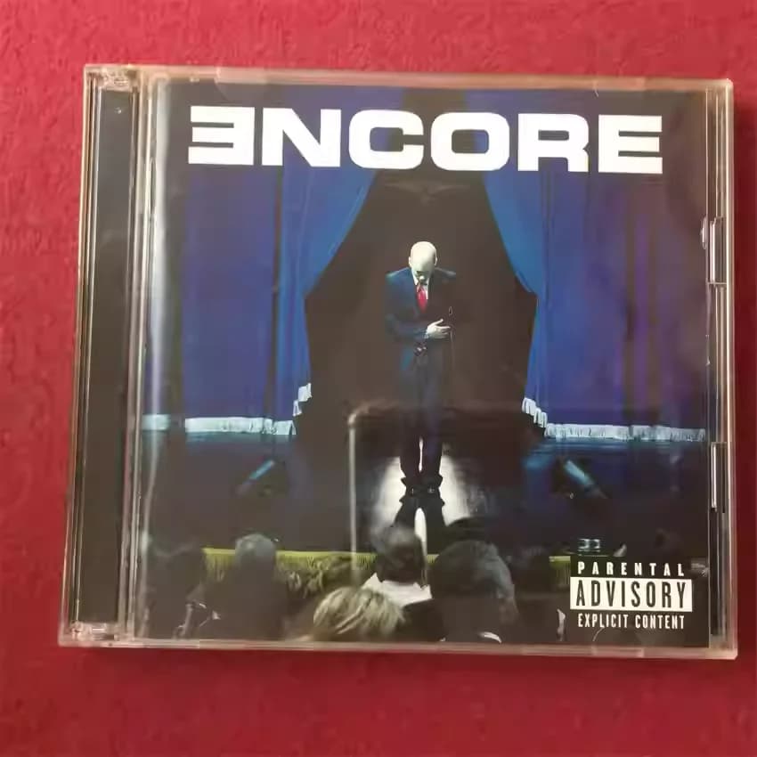 CD Eminem Encore: Fusione di rap hardcore, testi narrativi e arrangiamenti pop 2004, edizione limitata Giappone