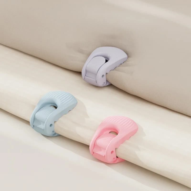 Shell Fixing Clips Adjustable Anti-Slip Sheet Fastener Gripper For Blanket Curtain Clothes Multi-Thickness Bedding Accessory