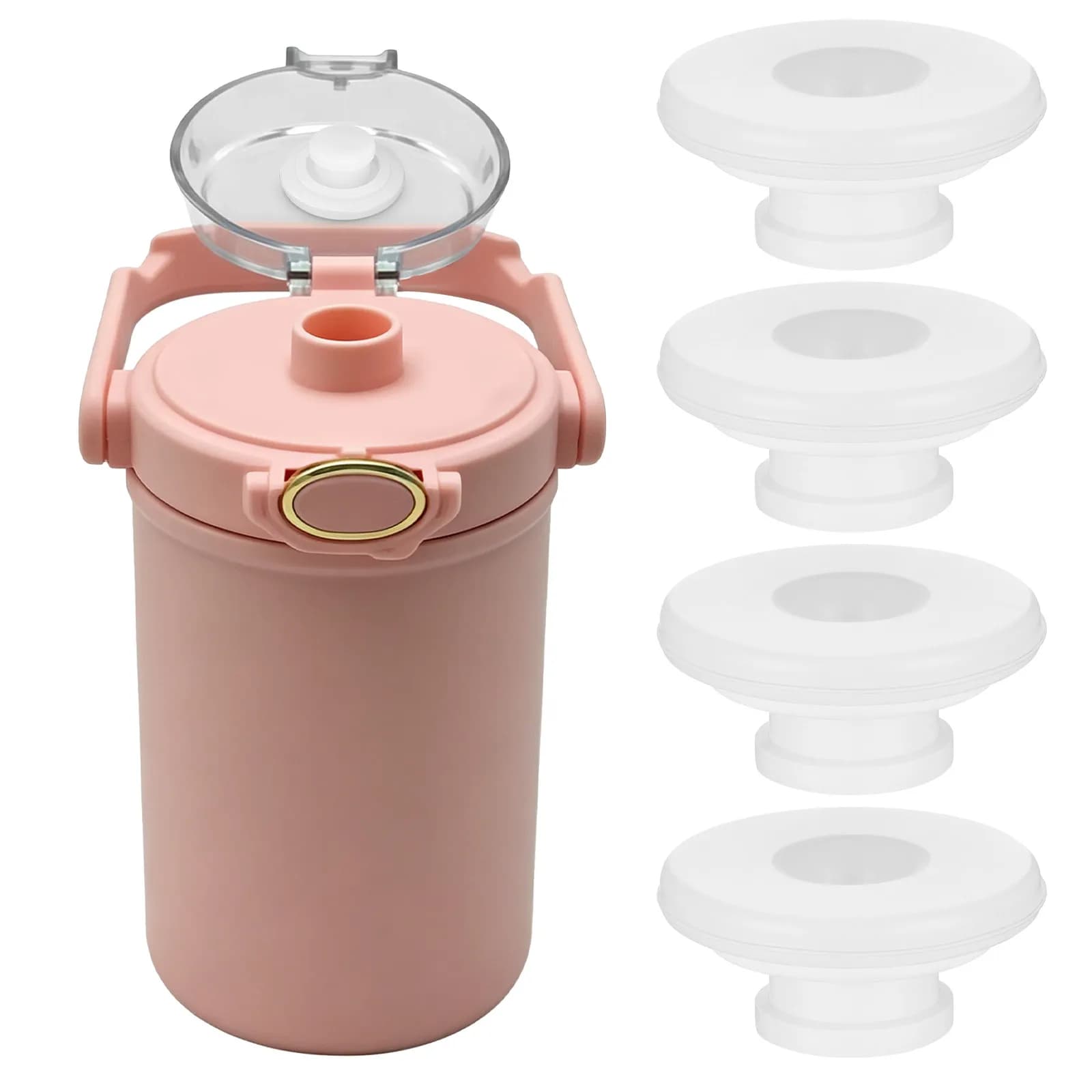 4 Pezzi Tappi in Silicone per Bottiglie d'Acqua, Guarnizioni di Ricambio Antigoccia, Coperchi Resistenti alle Perdite, Tappi in Silicone per Bottiglie