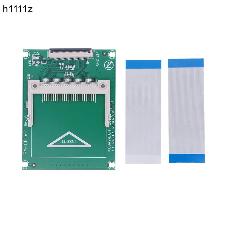 Riser convertitore da CF a CE/ZIF 40 pin con 2 cavi Adattatore per scheda di memoria flash compatta CF per accessorio per giochi con disco rigido per laptop da 1,8 pollici