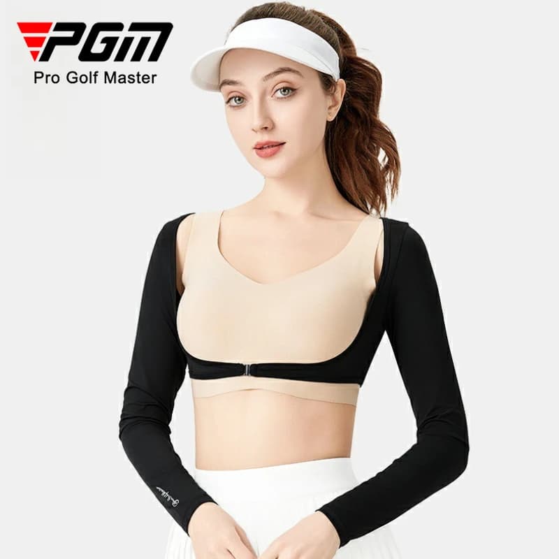 PGM Camicie da golf da donna con protezione solare a maniche lunghe, top estivo in seta ghiacciata YF798