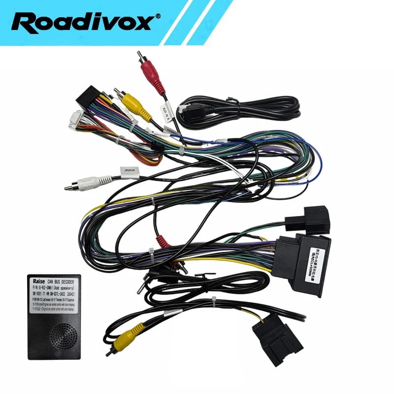 android Car radio Canbus Decoder For Buick Encore 2013 Opel Vauxhall Mokka Power Cord 16pin stereo Wiring Harness Cable Adapter