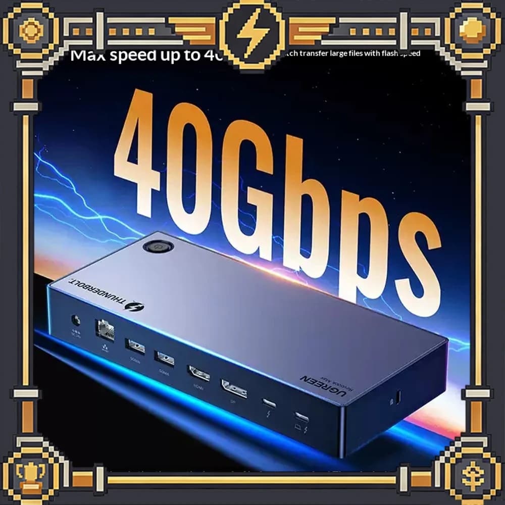 UGREEN U709 Expansion Dock Laptop Docking Stations 8K Ultra‑HD + Dynamic HDR Transmission Rate 40Gbps Multi‑Function Interface