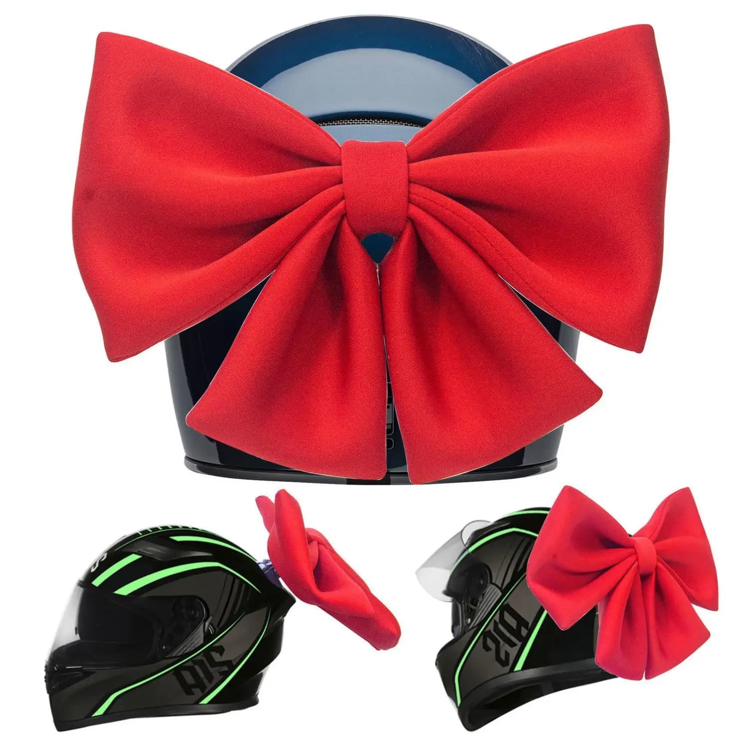 Motorcycle Helmet Bow Knot Decoration Butterfly Knot Removable Sticker Ornament for Women Motocross Bike Riding Cosplay