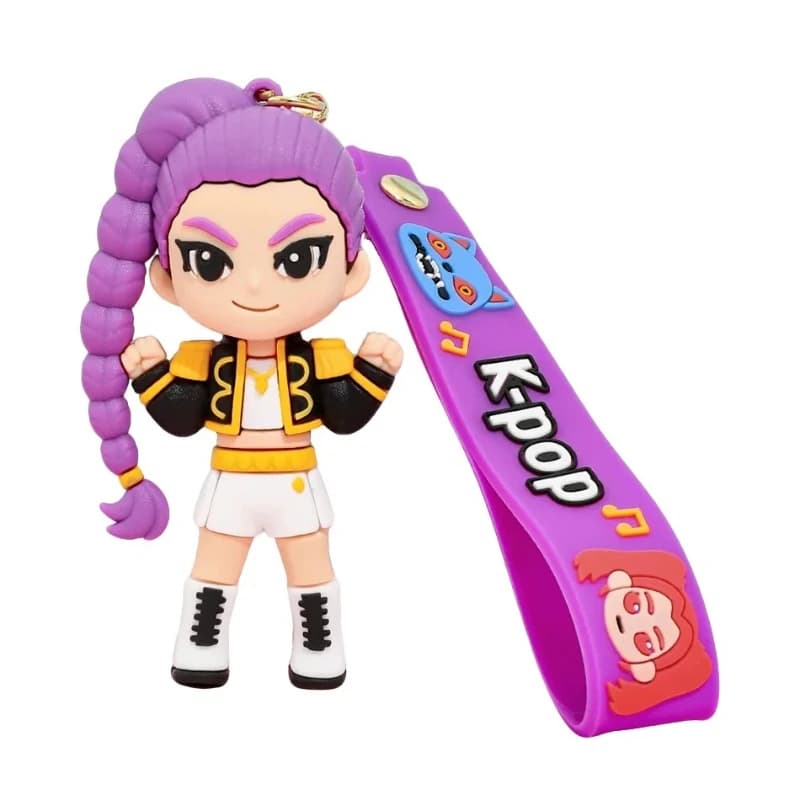 Portachiavi con Ciondolo Anime Cartoon, Borsa Portamonete in Silicone, Regalo per Studenti, Ciondolo per Zaino