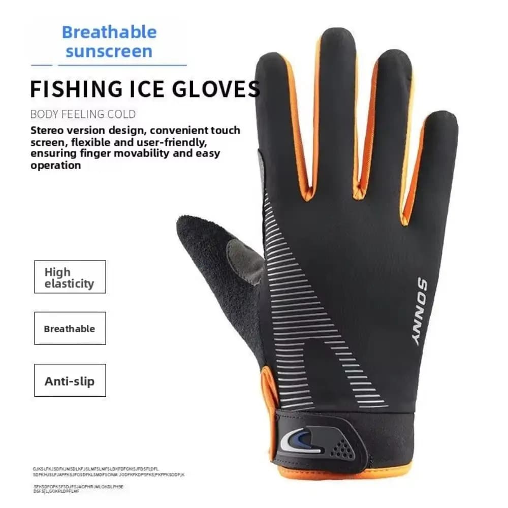 Anti-Slip Fishing Gloves, Cycling Gloves Restant to wear, Touch Screen Gloves for Hand Protection, Gym Training Gloves