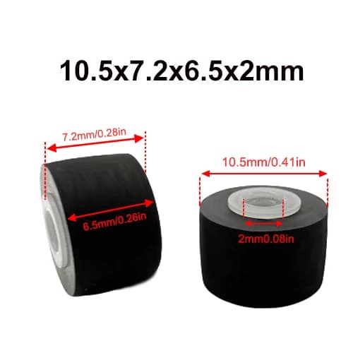 1 pz 10.5x7.2x6.5x2mm Gomma Pizzico Rullo Puleggia Per Registratore A Nastro Audio Cassetta Ponte Movimento Lettore Stereo accessori