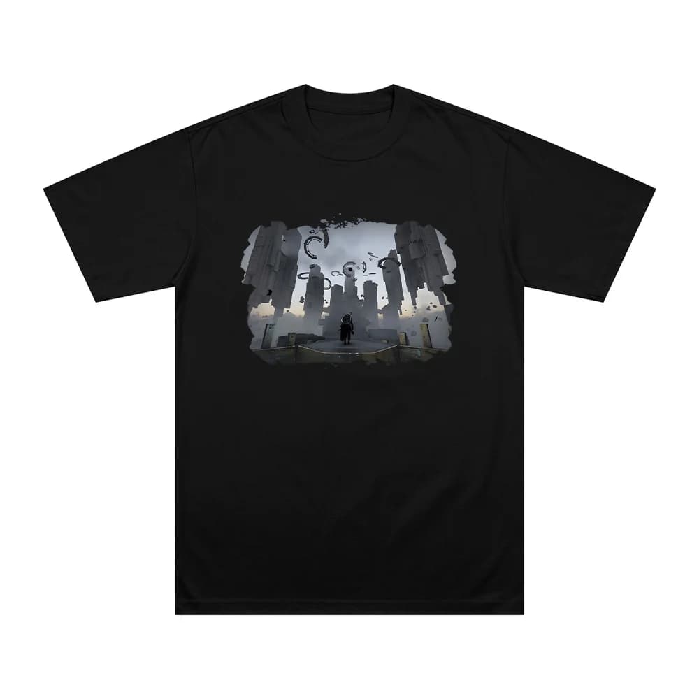 T-shirt a maniche corte Crimson Desert Game per uomo e donna, abbigliamento ampio stampato, top Harajuku Y2k, t-shirt oversize unisex in puro cotone