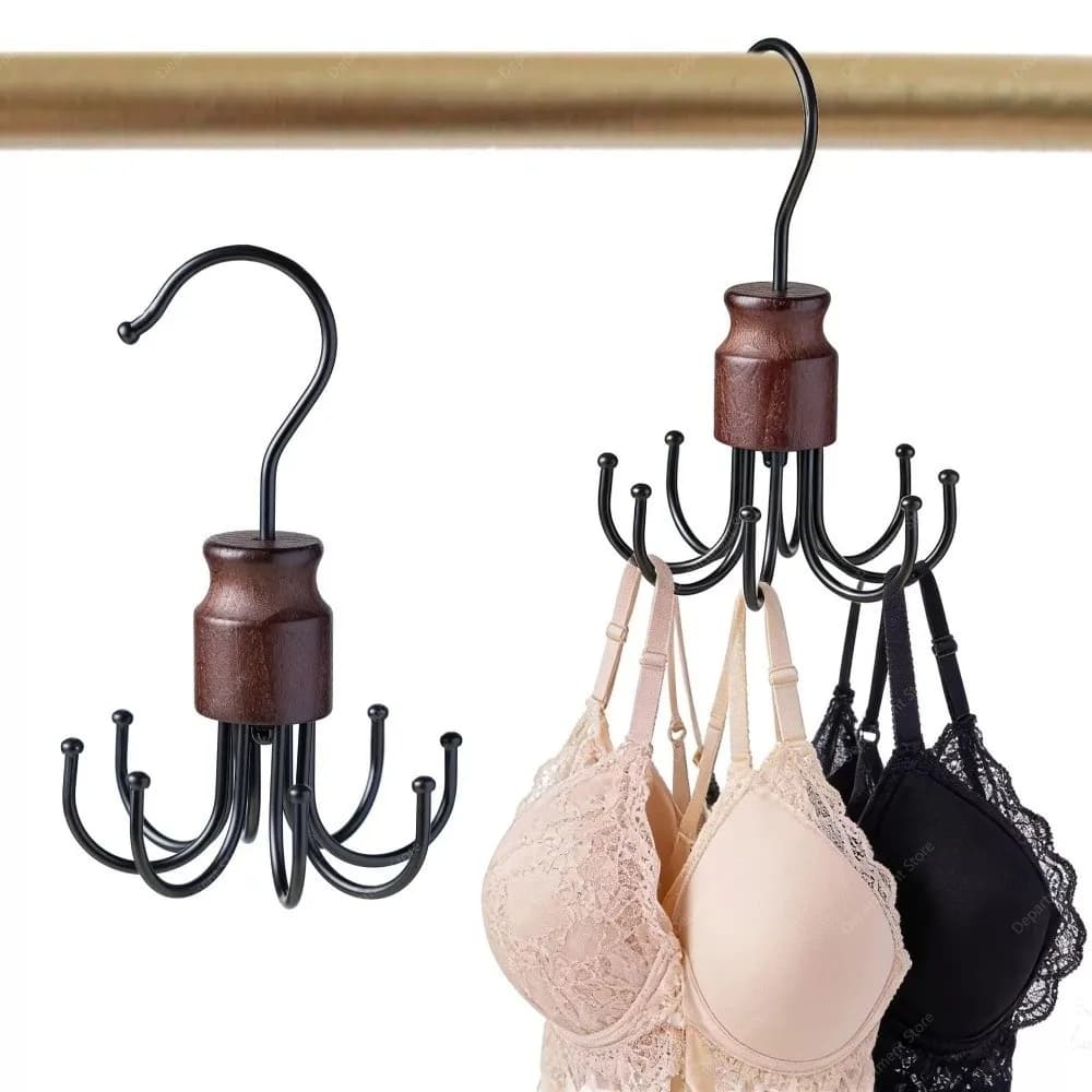 Versatile 8 Hooks Octopus Clothes Hanger 360° Rotating Metal Multi-Claw Hooks Space Saver Rotating Hooks Household Use